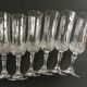 Set de 10 flûtes à champagne cristallin taillé