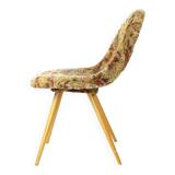 Midcentury Shell Chair By Miroslav Navratil In Original Velvet, Czechoslova