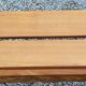Solid elm bench from the 70s