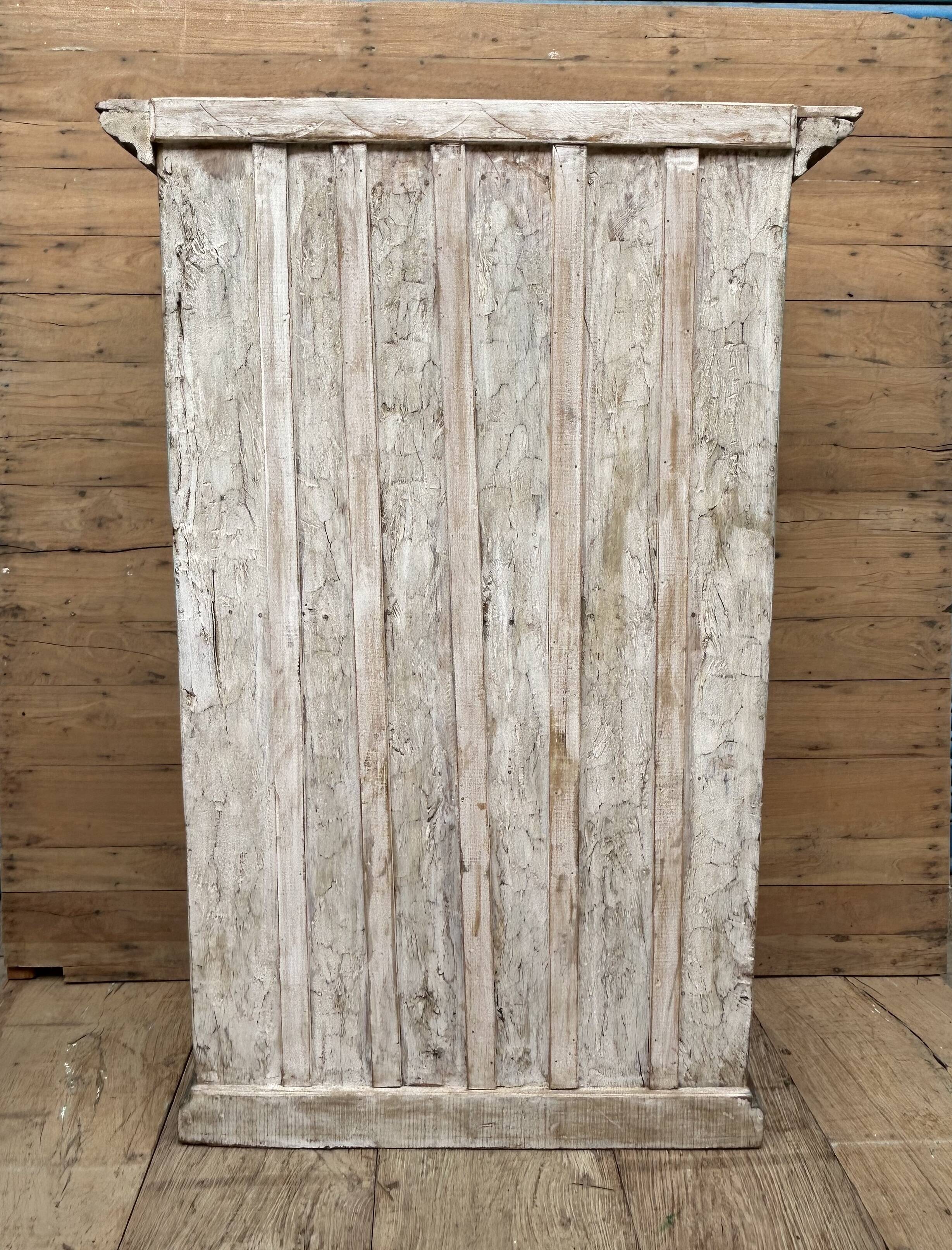 Rajasthani wardrobe in Burmese teak with original patina.