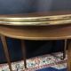 Console table demi-lune 19th century Louis XVI modular foldable top in mahogany.