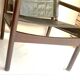 Safari armchair, wood leather, Brazil 1960's