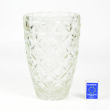 "Karo" glass vase, Huta Szkła Hortensja, Poland, 1970s