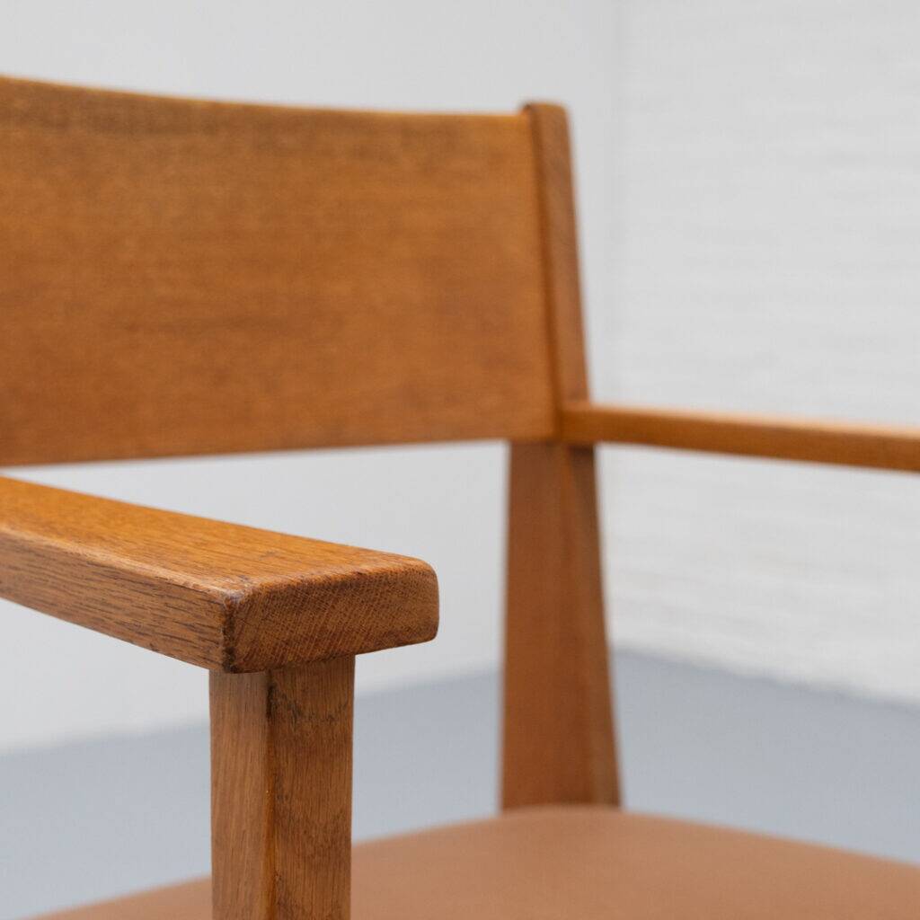 Leather Dutch Art Deco Chair