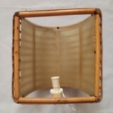 Vintage bamboo wall lamp