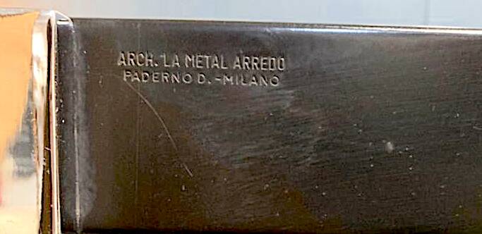 Chrome dining room set, La Metal Arredo and Moltoni&Co, 6 chrome chairs and table, Italy