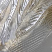 Barovier & Toso Foglia d’Oro Murano ceiling lamp, Italy, 1980s
