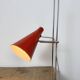 Vintage Red Table Lamp by Josef Hůrka for Lidokov, 1960s
