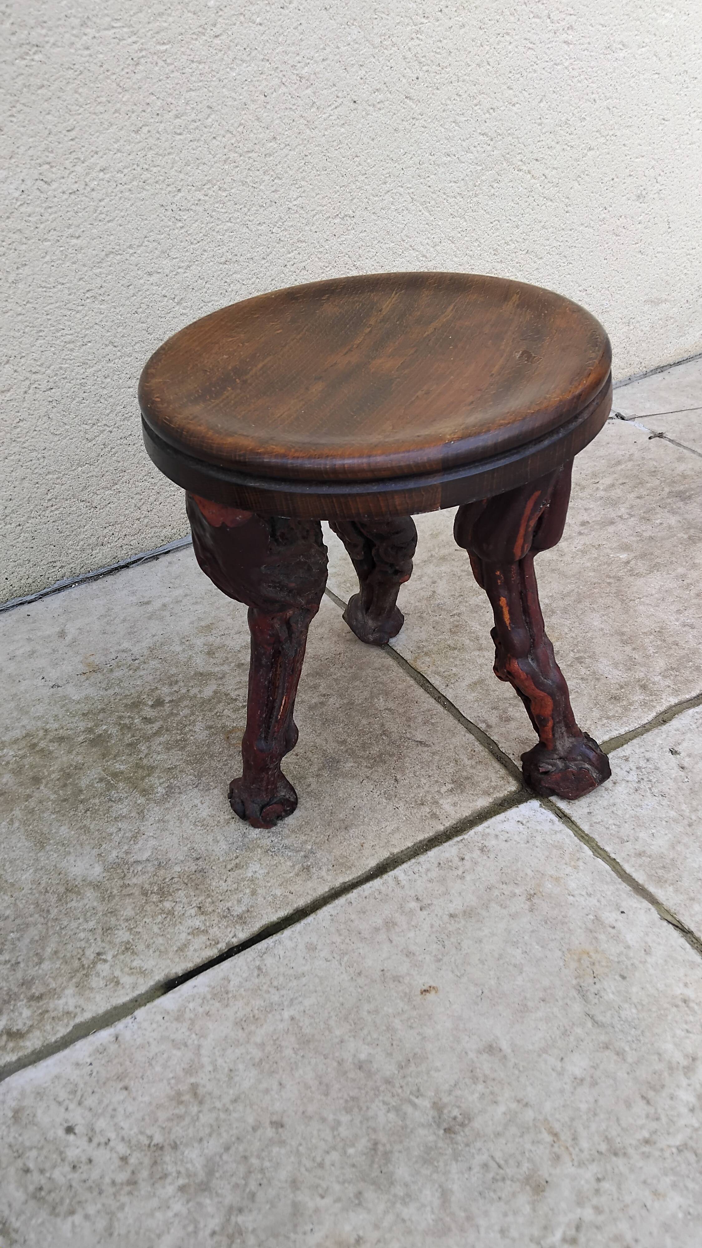 Small vintage vine foot stool