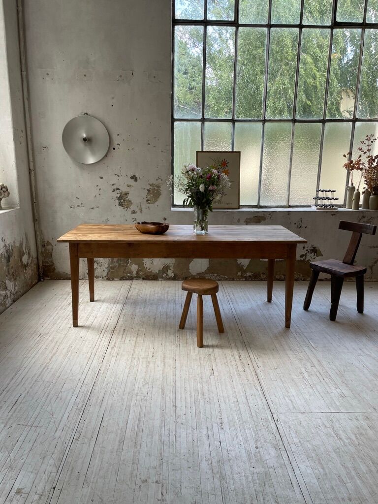 Farm table pine and walnut 2m