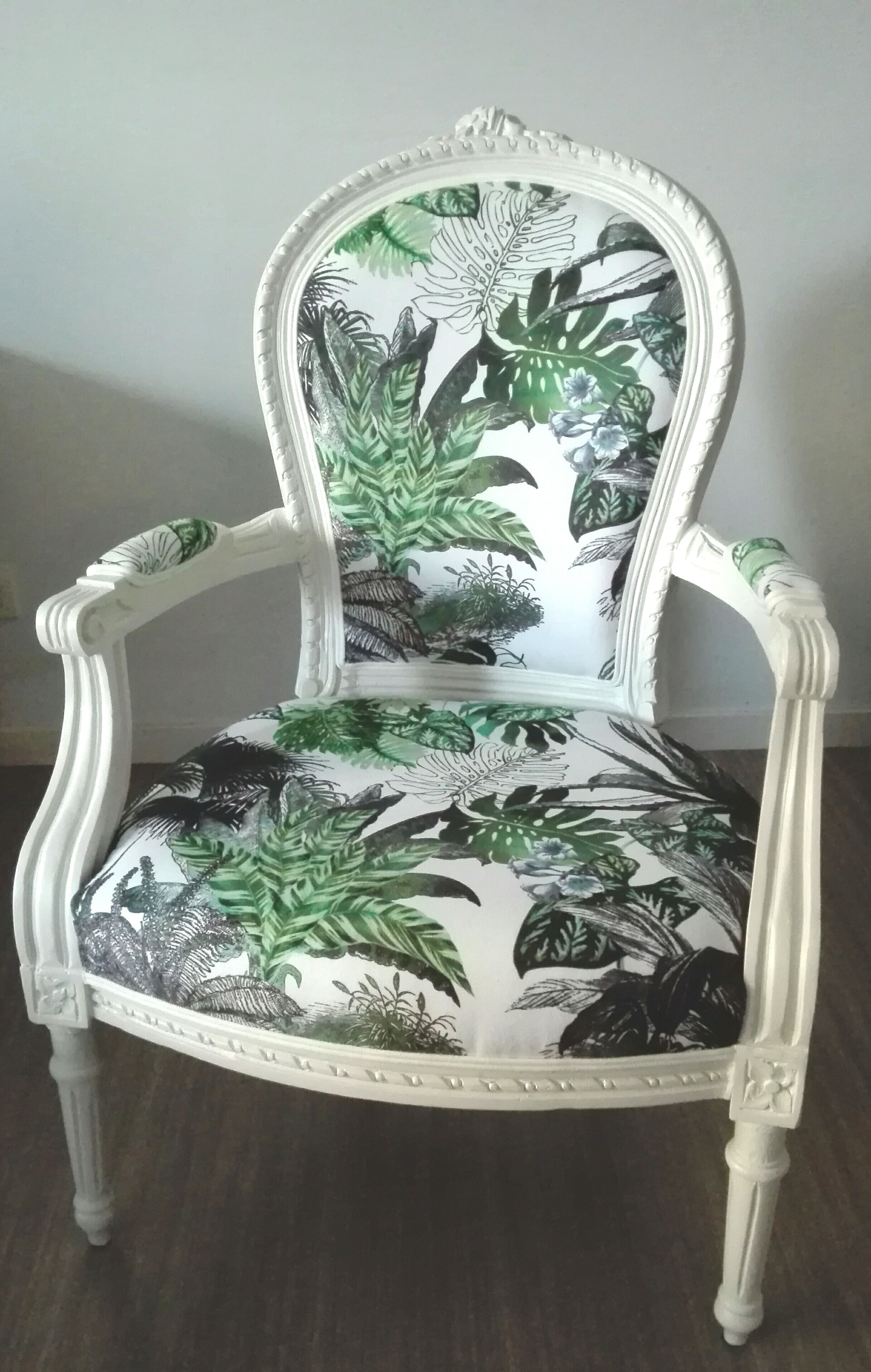 Restored Louis XVI style armchair