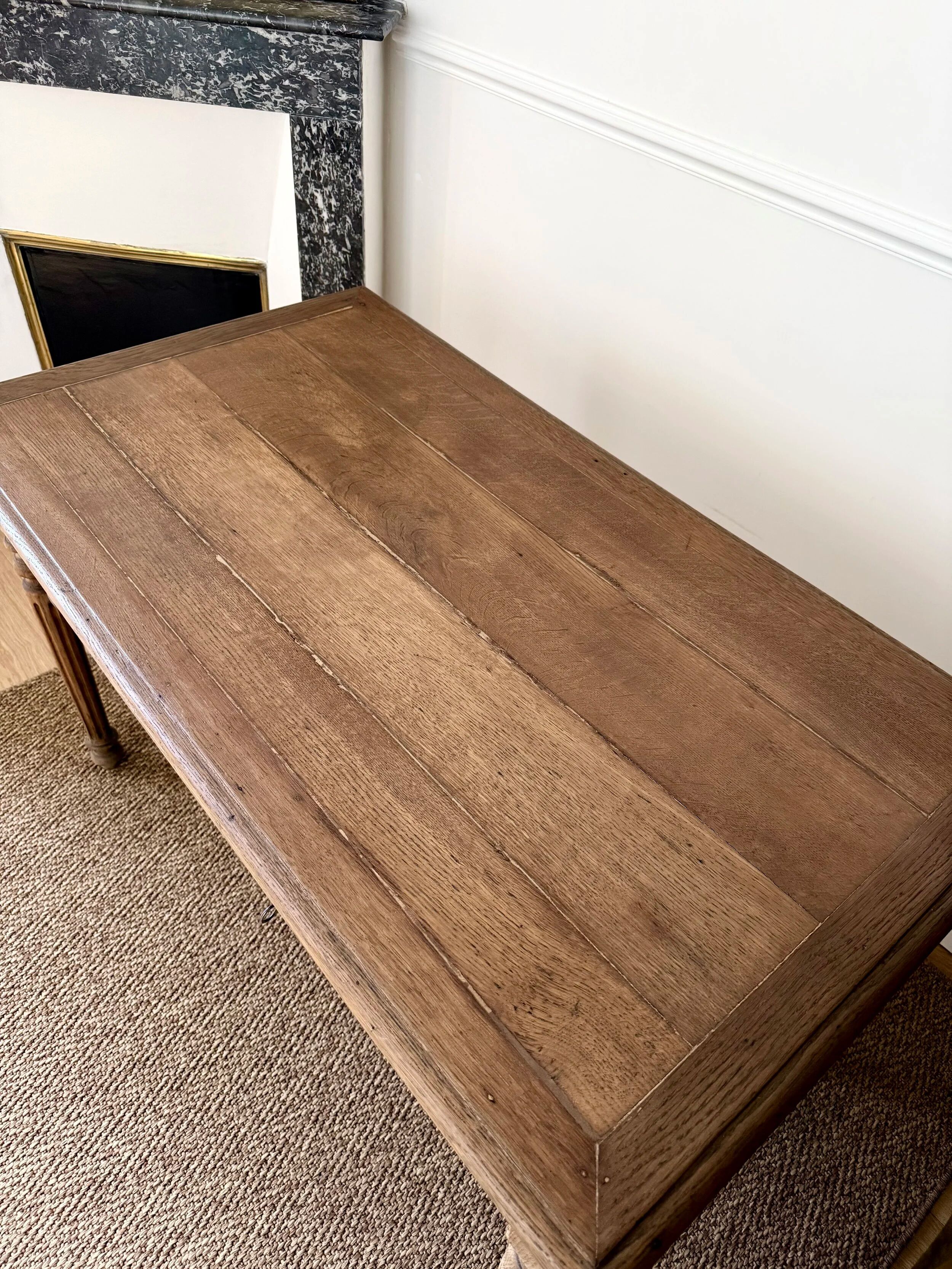 Bureau en chêne rénové