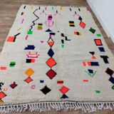 Tapis berbère marocain artisanal fait main 272 x 198 cm