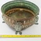 Repelled copper planter with acanthus and cast bronze legs, 1900s