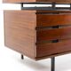 Pierre Guariche, Bureau en acajou et métal laqué, années 1960
