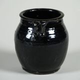 Hú - Pot à confit chinois émaillé noir n°7