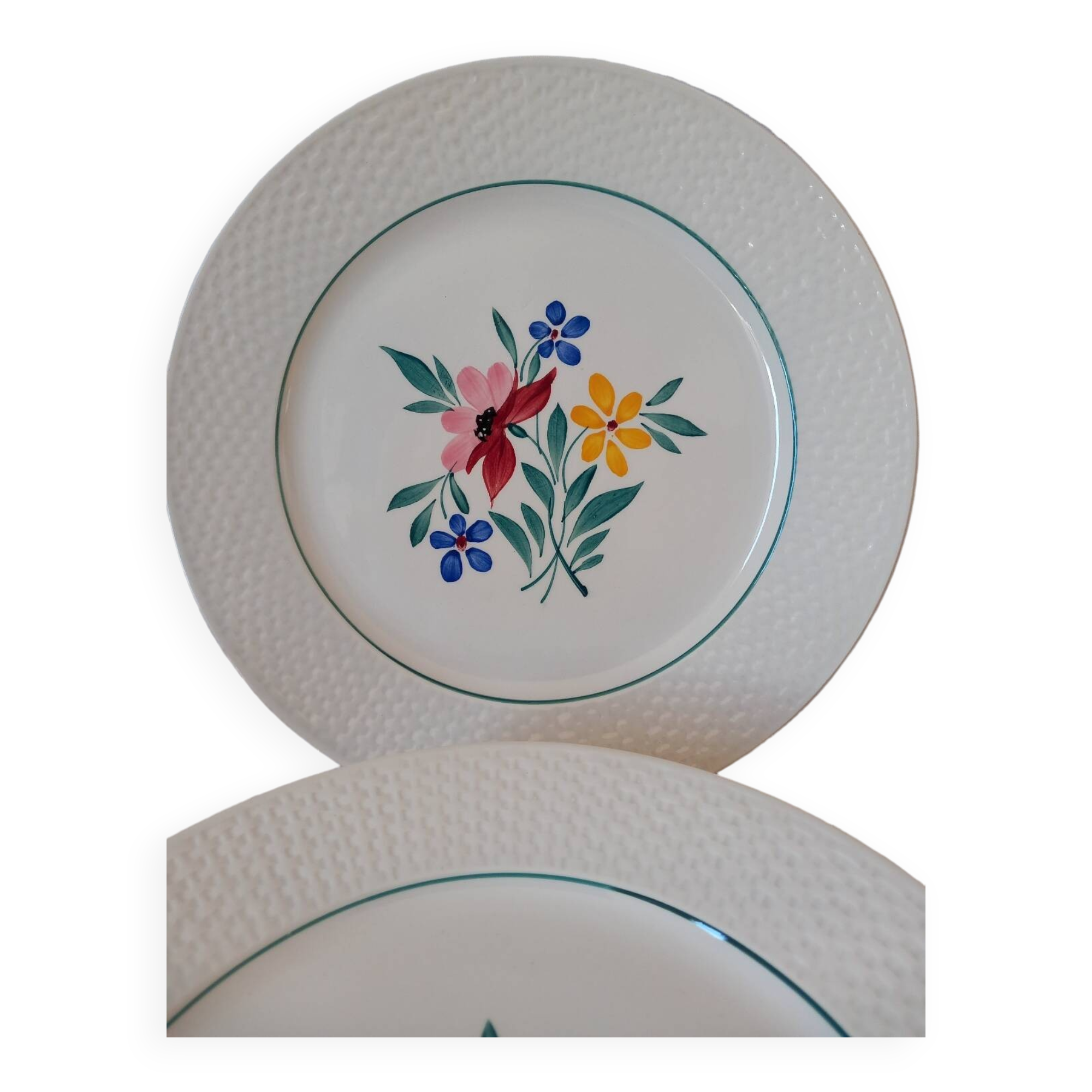 Assiettes Digoin et Sarreguemines Fabiola