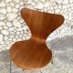 Teak 3107 butterfly chair Arne Jacobsen for Fritz Hansen, Teak 1965