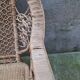 Peacock rattan garden set with bench and armchair