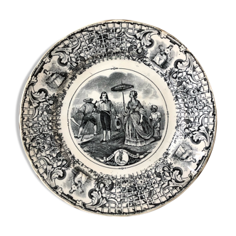 Plate Old Man Bordeaux