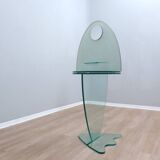 Miroir de courtoisie pivotant sur pied vintage des années 1990