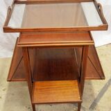 Rolling tea table with its glass tray