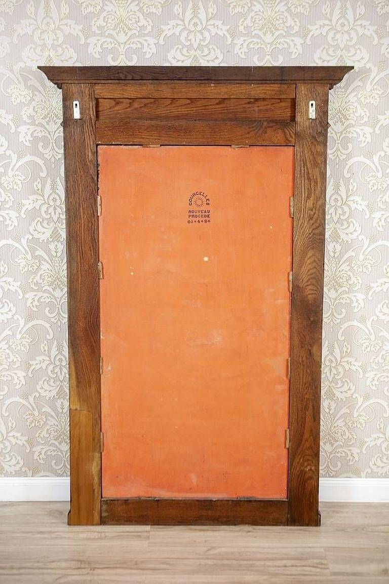 Renaissance Revival Mirror in Brown Oak Frame, 1950s