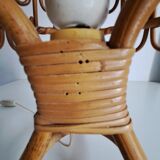 Bamboo bedside lamp