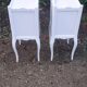 Paires de chevets 1 tiroir 1 niche blanc