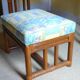Dressing table and its bamboo and rattan seat Roche Bobois Maugrion vintage 1970-80