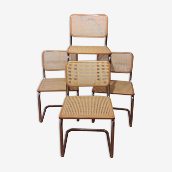 Suite de 4 chaises B32 design Breuer