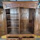 Louis XV carved oak wardrobe
