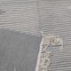 Traditional handmade gray carpet in pure wool 151x204cm