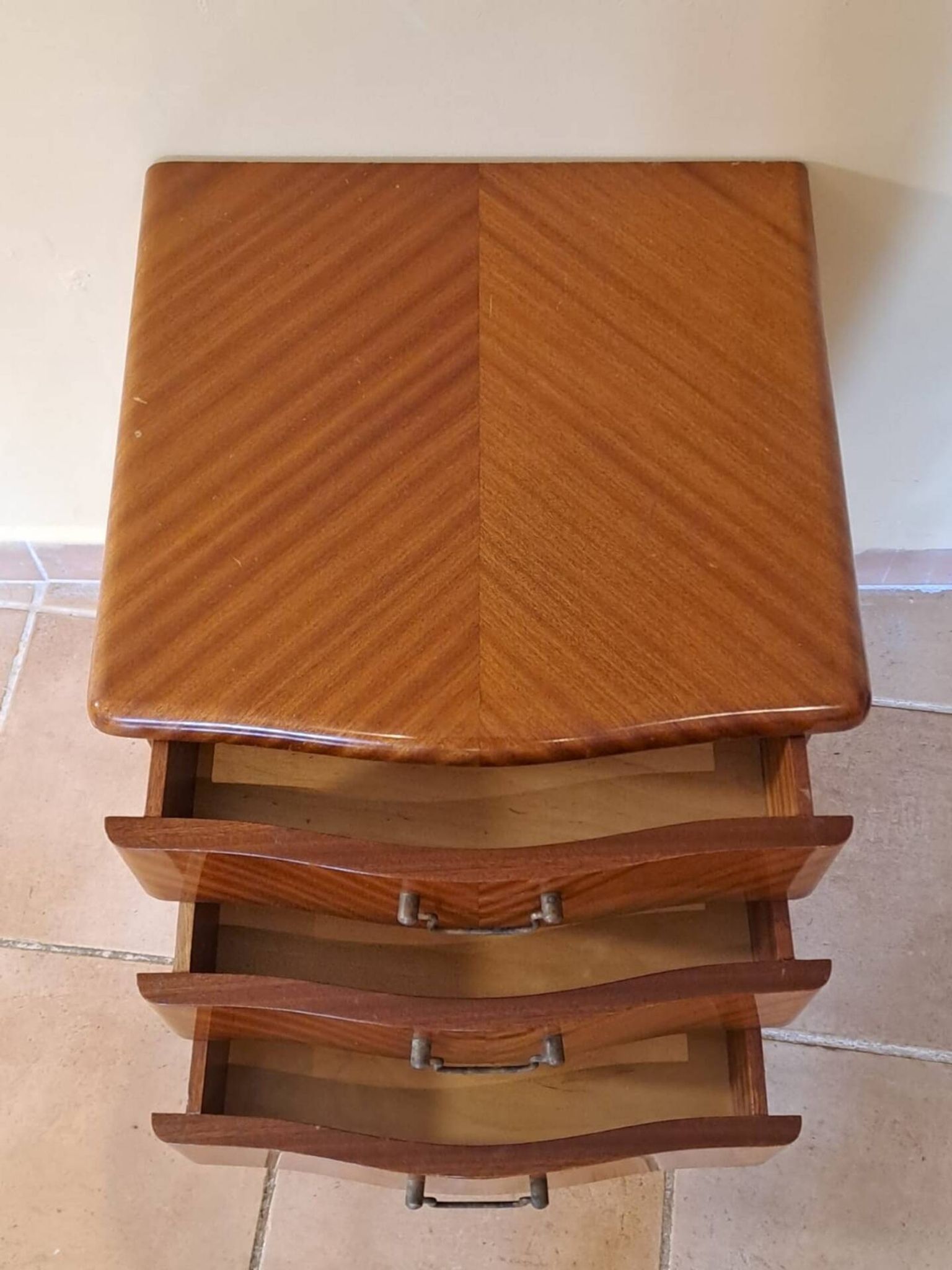 Scandinavian bedside table in mahogany, Norway 1960s