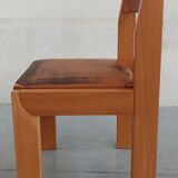 Elm and leather chairs, 80