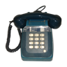 Old blue phone to keys of the 1970/1980