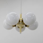 Lustre space age poutnik par Elektroinstala Decin, années 1970