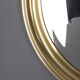 Vintage Italian Round Wall Mirror in Brass, 1970s