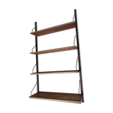 Teak wall shelf