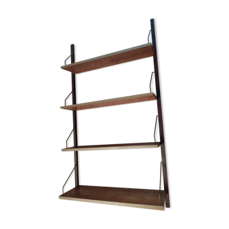 Teak wall shelf