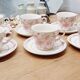 Set 6 tasses faïence rose poudré