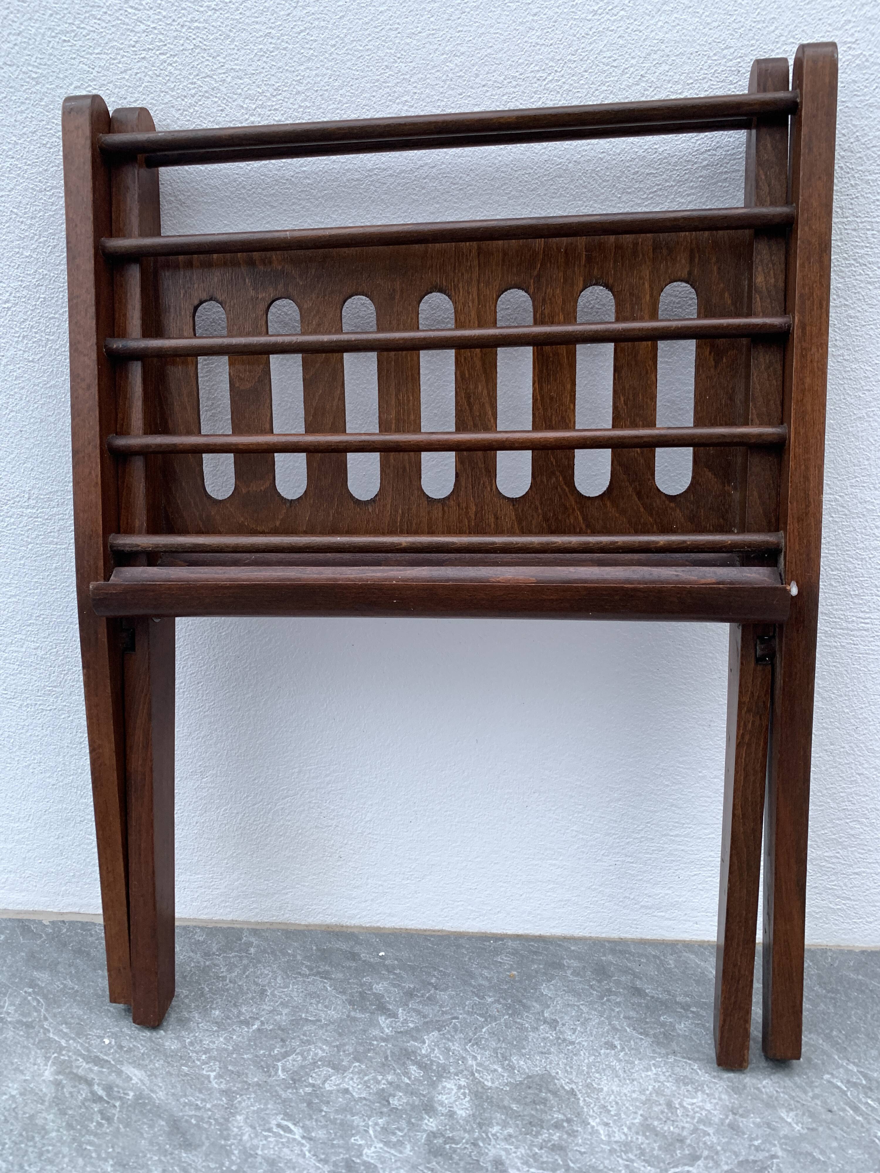 Folding wooden magazine door, Danish design Cees Braakman, 1960