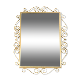 Golden mirror 78 x 64. Vintage 50s