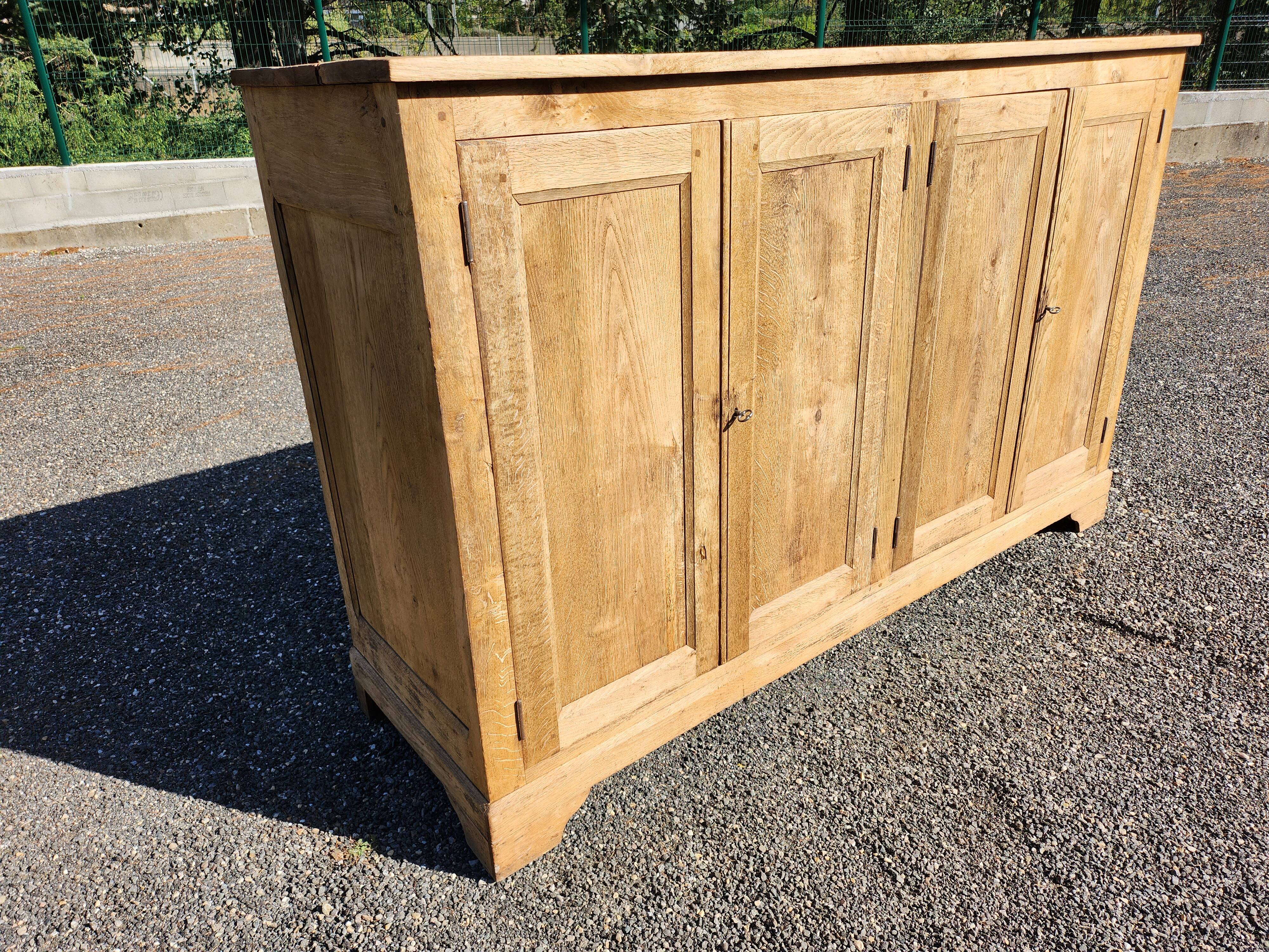 Old oak sideboard natural raw wood trade furniture