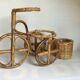 Cache pot bike bamboo wicker rattan
