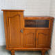 Vintage Oak Bookcase & Display Cabinet