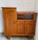 Vintage Oak Bookcase & Display Cabinet
