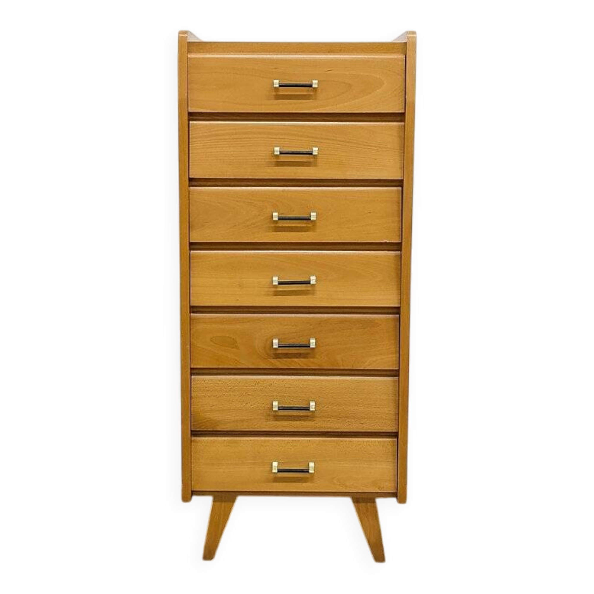 Vintage chest of drawers with tapered legs