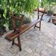 Pair of solid oak benches