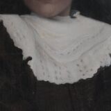 Tableau HST portrait of a child signed F. Badin 1901